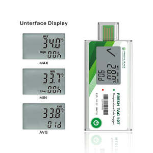 Freshliance LCD Single Use Temperature Data Logger, Fresh Tag 10T